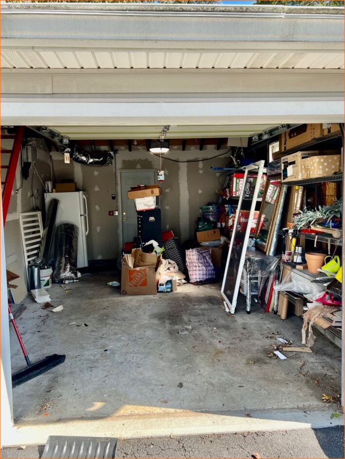 Garage clean-out before the ExtraHands ASAP crew arrives